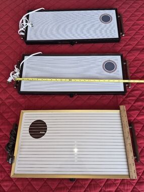 Vintage Rival Electric Warming Trays in White and Brown